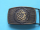 BELT BUCKLE - AMERICAN REVOLUTION BICENTENNIAL 1776-1976 ( Gesp ) LEE C° N.Y. ( Bronze Color ) See / Voir SCANS ! - Autres & Non Classés