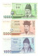 South Korea, 10000 + 5000 + 1000 Wons, Set Of 3 Circulated Banknotes - Korea (Süd-)