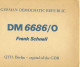 QSL ALLEMAGNE BERLIN GDR(German Democratic Republic) -  DM 6686/0 FRANK SCHNELL - RADIO AMATEUR  - 25.04.1976 - F2PC - Autres & Non Classés
