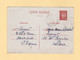 Entier Type Petain Utilise A Monaco - 1942 - Beausoleil - Alpes Maritimes - Brieven En Documenten