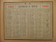 GRAND CALENDRIER 1885 CALENDRIER DE BUREAU - Grand Format : ...-1900