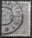 Afwijking Krassen In Het Gezicht In 1891 Prinses Wilhelmina Hangend Haar 12½ Cent Grijs NVPH 38 - Variedades Y Curiosidades