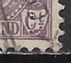 Afwijking Paarse Vlek Onderin Wapenschild Onder Ct In 1899 Koningin Wilhelmina 4½ Cent Violet NVPH 59 - Variedades Y Curiosidades