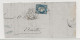 FRANCE 1875 LAC YT 60C 25c CERES BLEU CAMBRAI 59 NORD GC 79 Pour NANTES Loire Inférieure 42 - 1871-1875 Cérès