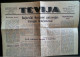 LATVIJA 1944 Avize TEVIJA #288 - Geografia & Storia