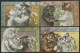 CHATS Humanisés 4 Cartes De La Même Série Illustrées Par Maurice Boulanger Voir Suite - Chats