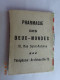CALENDRIER 1924 ROSES   PHARMACIE DES DEUX MONDES PARIS - Petit Format : 1921-40