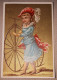 CHROMO VELO MICHAUX CYCLE CYCLISME BON MARCHE CHAUSSURES DALIDET LIBOURNE 1885 - Au Bon Marché