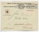 HELVETIA SUISSE LETTRE COVER BRIEF COMITE INTER CROIX ROUGE GENEVE 1915 TO ALLEMAGNE GERMANY ZURUCK - Oblitérations