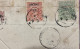 INDIA-COCHIN STATE 1914, REGISTER COVER USED, KING RAJA SIR SRI RAMA VARMA, 3 DIFF STAMP, ANCHAL OVPTD, TRICHUR CITY CAN - Cochin