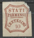 Italie - Italy - Italien Anciens Etats - Parme 1859 Y&T N°AEP13 - Michel N°13 Nsg - 10c Chiffre - Parma