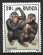 Rwanda 1978. Scott #857 (U) Fauna, Chimpanzees - Usados