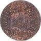 Monnaie, France, Henri III, Denier Tournois, 1585, Paris, TB+, Cuivre - 1574-1589 Henri III