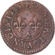 Monnaie, France, Henri III, Denier Tournois, 1585, Paris, TB+, Cuivre - 1574-1589 Enrique III