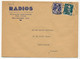 FRANCE - Env. En-tête "Radios - Eclairages électriques Pour Cycles - Bellegarde (Ain) " Affr 2F Gand + 50c Chaines- 1946 - Electricity & Gas