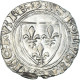 Monnaie, France, Charles VI, Blanc Guénar, 1380-1422, Montpellier, 2nd - 1380-1422 Charles VI Le Fol