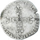 Monnaie, France, Henri III, 1/4 Ecu, Date Incertaine, Rouen, TB+, Argent - 1574-1589 Heinrich III.