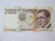 Italy 2000 Lire 1990 Banknote UNC See Pictures - 2000 Liras