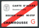 RC 25432 JEUX OLYMPIQUE DE GRENOBLE 1968 CHAMROUSSE CARTE D'ACCÈS ENCEINTE INVITÉS DESCENTE DAMES NO-STOP - Tickets D'entrée