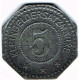 Nécessité Allemagne : 5 Pfennig Non Daté Hersfeld - Zinc - Monetary/Of Necessity