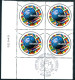 Delcampe - N°3170 COUPE DU MONDE DE FOOT - 10 BLOCS DE 4 OBL. F.D.C. BORDEAUX, LENS, LYON,... + 1 BLOC DE 4 OBL ST DENIS 12/07/1998 - Afgestempeld
