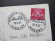 Norwegen 1982 Schiffspost / AK Und Stempel Trondheim - Kirkenes Nordkapp Nach Bergen Gesendet - Covers & Documents