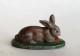 FIGURINE QUIRALU FERME LAPIN COUCHE (2) - ANIMAL DE LA FERME - Quiralu