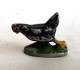 FIGURINE QUIRALU FERME POULE NOIRE QUI COURRE - ANIMAL DE LA FERME - Quiralu