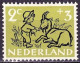 Plaatfout Lichte Vlek Midden Onder De 2 In 1952 Kinderzegels 2 + 3 Ct Groen NVPH 596 PM 1 Ongestempeld - Errors & Oddities