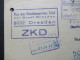 DDR 1967 Zentraler Kurierdienst ZKD Rat Des Stadtbezirkes Süd Der Stadt Dresden / Ministerium Des Innern / Rücks. 3 Stp - Covers & Documents