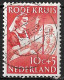 Plaatfout Wit Puntje In De 2e D Van NeDerland (zegel 82) In 1953 Rode Kruis 10 + 5 Ct. Rood NVPH 610 PM - Variétés Et Curiosités