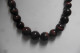 Delcampe - Neuf - Collier 48 Cm De Perles En Oeil De Tigre Rouge Oeil De Taureau Marron à Reflets Véritable - Halsketten