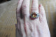 Neuf - Superbe Bague Art Deco En Argent 925 Sertie Citrine Et Zircons Taille 54 - Anillos