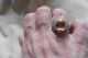 Neuf - Superbe Bague Art Deco En Argent 925 Sertie Citrine Et Zircons Taille 54 - Ring