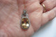 Delcampe - Neuf - Superbe Pendentif Style Art Deco En Argent 925 Serti Citrine Et Zircons - Pendenti