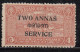 Travancore MNH 1949, SERVICE Surcharge 2a On 4ch, Per., 12½, SGO13, British India - Travancore