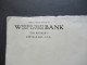 USA 1907 Großer GA Umschlag Mit 3 ZuF Umschlag Western Trust And Savings Bank The Bookery Chicago Ill. Nach Berlin - Brieven En Documenten