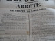 Grande Affiche Placard Département De L'Hérault Montpellier 1/12/1914 Guerre 14/18 Arrêté Sur Les Réfugiés Accueil Règle - Afiches