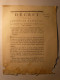 DECRET CONVENTION NATIONALE Du 19 SEPTEMBRE 1793 - ALLIANCE ENTRE DEUX JUGES APRES LEUR ELECTION EXCLUSION DU PREMIER- - Décrets & Lois