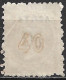 GREECE 1900 Overprints On Large Hermes Head 50 L  / 40 L Grey Flesh Wide Spaced "0" Perforated Vl. 152 A - Gebruikt