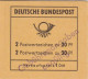 Bund , 1968, MH 14 E,  Mit Handstempel Gebührenangaben Ungültig, Violetter 2-Zeiler, Saarbrücken, Vorder- Und Rückseite - 1951-1970