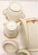 Delcampe - - JOLI SERVICE A CAFE ART DECO PORCELAINE LIMOGES 10 TASSES CAFETIERE SUCRIER  E - Limoges (FRA)