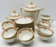 Delcampe - - JOLI SERVICE A CAFE ART DECO PORCELAINE LIMOGES 10 TASSES CAFETIERE SUCRIER  E - Limoges (FRA)