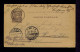 Gc7758 Funchal -MADEIRA 1897 PORTUGAL Postal Stationery UPU Mailed Riesa -Hamburg - Funchal