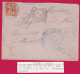 TIMBRE FM N°1 SAIGON CENTRAL COCHINCHINE 1903 SERVICE A LA MER POUR PLOUESCAT FINISTERE LETTRE COVER - Covers & Documents