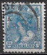 Afwijking Blauw Streepje Rechts Onder Kaderlijn In 1899 Koningin Wilhelmina 12½ Cent Blauw NVPH 63 - Variétés Et Curiosités