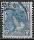 Afwijking Blauw Streepje Rechts Onder Kaderlijn In 1899 Koningin Wilhelmina 12½ Cent Blauw NVPH 63 - Plaatfouten En Curiosa