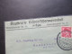 CSSR / Sudetenland 14.10.1937 Cheb 2 Eger 2 Briefstück / VS Registrierte Hilfsversicherungsanstalt In Eger - Lettres & Documents