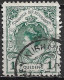 Afwijking Krasje Door 1e K Van Koninkrijk In 1899 Koningin Wilhelmina 1 Gulden Groen NVPH 77 - Errors & Oddities