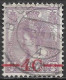 Afwijking Breukje In De Kroon Rechts  In 1921 Opruimingsuitgifte 4 C / 4½ Ct Violet NVPH 106 - Variétés Et Curiosités